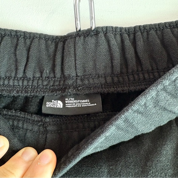 The North Face Half Dome Logo Black Fleece Shorts Loungewear Cozy Athleisure XL - Picture 6 of 8
